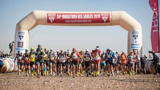 MARATHON DES SABLES START STAGE 1 amp STAGE 2 [upl. by Ddot]