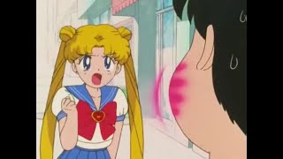 Momentos divertidos de Sailor Moon Serena le da una cachetada a Darien latino [upl. by Yelraf733]