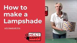 How to make a lampshade video tutorial with a DIY kit [upl. by Evey]