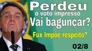 Bolsonaro voto impresso está sepultado Próxima loucura no radar Mas quem topará [upl. by Carothers182]