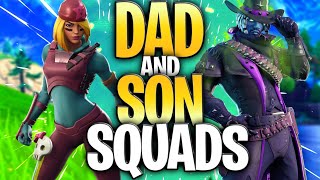 Fortnite Squads With My Oldest Son NOLAN Dad and Son Squads [upl. by Akim]