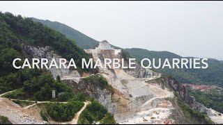 Carrara Marble Quarries  4K Drone Footage [upl. by Rayburn506]