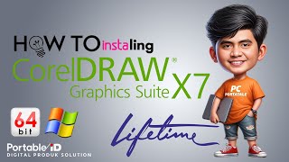 🔴 CARA INSTAL CORELDRAW X7 64 BIT HANYA DENGAN SEKALI KLIK  LIFETIME [upl. by Ransell827]