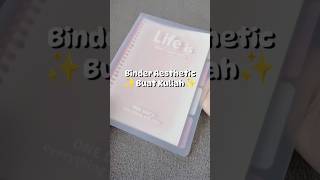 Binder Aesthetic Buat Kuliah shopeehaulaesthetic cutestationery binder racunshopee [upl. by Klemm]