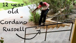 12 YEAR OLD CORDANO RUSSELL FRONT FEEBLES HANDRAIL RAW [upl. by Jon107]