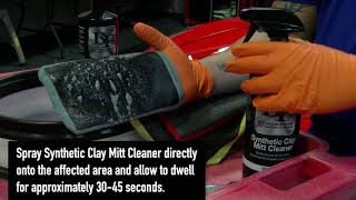 How to clean your car detailing clay mitts and towels  BLACKFIRE Synthetic Clay Mitt Cleaner [upl. by Ruy]