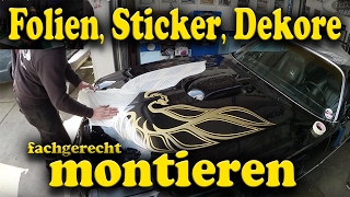 Folien aufkleben  Sticker montieren  Wie gehts und was braucht man  Dekor  WESTBERLINCUSTOMS [upl. by Bidle]