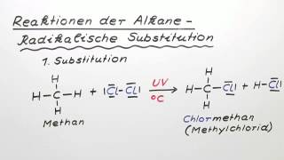 Reaktionen der Alkane  Radikalische Substitution  Chemie  Organische Chemie [upl. by Felicle462]