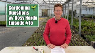 Your Gardening Questions w Rosy Hardy  Windy Garden Shrubs Eliminating Moss amp More [upl. by Pan862]