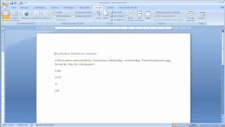 Word 2007  Verschiedene Tabulatoren setzen [upl. by Regina]