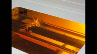 Full Spectrum Laser LLC 40W CO2 Laser Vector Cut Demo [upl. by Gilberto404]