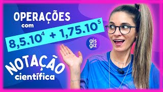 NOTAÇÃO CIENTÍFICA  OPERAÇÕES COM NÚMEROS EM NOTAÇÃO CIENTÍFICA  matemática 9 ano [upl. by Callum]