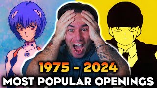 The Most Popular Anime Opening of Each Year 19752024  REACTION [upl. by Reta]