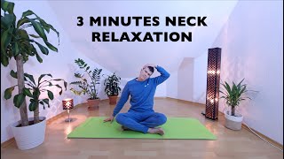 3 Minutes Neck Stretch  Neck Relaxation  3 Minuten Nackenentspannung  Nacken Yoga  Neck Yoga [upl. by Ajim]