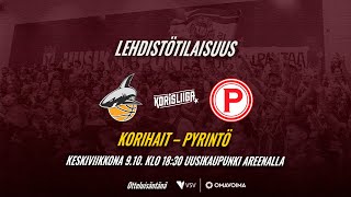 Korihait – Pyrintö 9102024  Lehdistötilaisuus [upl. by Aillimat]