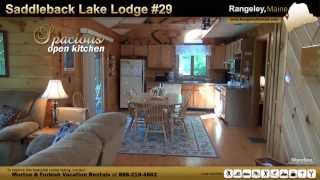 Vacation Rental in Rangeley Maine  Saddleback Lake Lodge 29 [upl. by Philips]