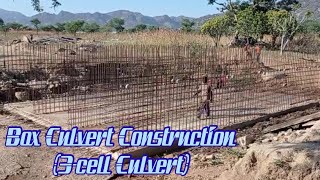 Box Culvert Construction  Triple Cell Box Culvert  Complete Procedure [upl. by Adiene]