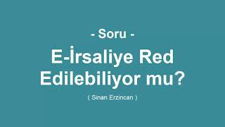 Soru 1 E İrsaliye Red Edilebiliyormu [upl. by Sergio371]