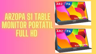 RZOPA S1 Table Monitor Portátil Full HD de 156quot y 1920x1080 Píxeles Pantalla Móvil Externa IPS [upl. by Antonetta232]