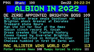 Brighton amp Hove Albions Biggest Moments In 2022 [upl. by Ivzt]