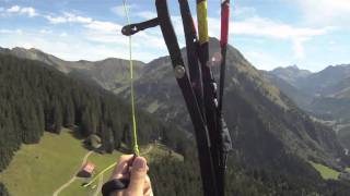 Paragliding  Gleitschirmfliegen am Diedamskopf im Bregenzerwald [upl. by Atiroc151]