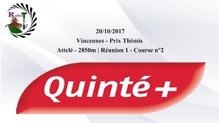 Pronostic Quinté Base  Vendredi  20102017 [upl. by Lait650]