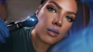 ASMR Full Otoscope Exam Ear Nose Eye SUPER Up Close Realistic Medical Inspection [upl. by Clemence]