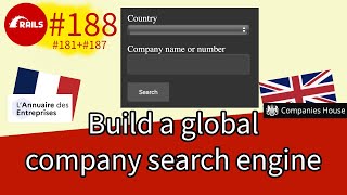 Build a international company search engine  SupeRails 188 [upl. by Kcirttap]