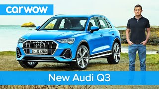 New Audi Q3 2019  the poshest small SUV ever made  carwow [upl. by Eneleoj]