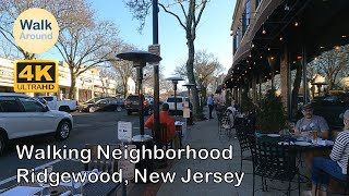 【4K60】 Walking  Ridgewood New Jersey Best Place to live in Bergen County [upl. by Draneb]