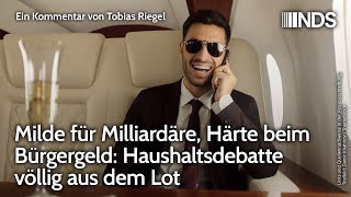 Milde für Milliardäre Härte beim Bürgergeld Haushaltsdebatte völlig aus dem Lot  T Riegel  NDS [upl. by Ulphi81]