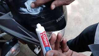 Colgate remove bike scratches [upl. by Ennovoj]