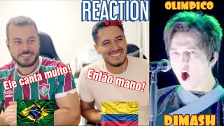 REACTION Dimash Qudaibergen  Olimpico  IGOR KRUTOY  Extraordinário😮👏  REACT  🇧🇷🇨🇴56 [upl. by Bikales]