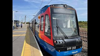 Sheffield Tram Train  Rotherham Parkgate to Cathedral Full Route [upl. by Apul]