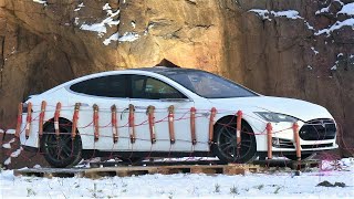 Exploding Broken Down Tesla Model S [upl. by Notsirb]