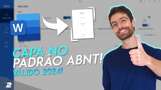 COMO FAZER A CAPA ABNT FÁCIL E RÁPIDO [upl. by Eninej149]