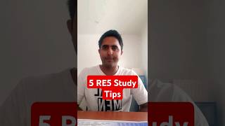 5 RE5 Study Tips [upl. by Celle602]