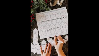 DIY Activity Advent Calendar Free Printable shorts [upl. by Airednaxela778]