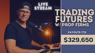 Live Day Trading Futures wFunded Accounts Apex 80 off with CODE ALPINE [upl. by Nnyleitak339]