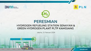 Peresmian Hydrogen Refueling Station Senayan amp Green Hydrogen Plant PLTP Kamojang [upl. by Sikata]