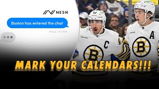 Mark Your Calendars Bruins Drop 202425 Schedule  Boston Has Entered The Chat Ep 48 [upl. by Ierna957]