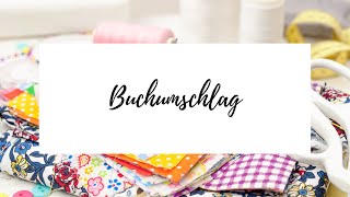 Buchumschlag nähen  einfache Last Minute DIY Geschenke für Weihnachten [upl. by Coffee]