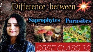 Difference between saprophytes and parasites [upl. by Eustatius231]