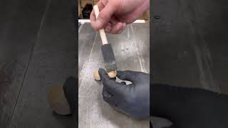 Wood ebonizing and wood turning boschtools woodworking woodworkersofig [upl. by Claudian]