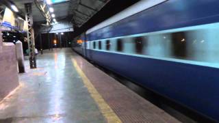 Indian RailwaysBlaring WDM3D rips Kurla with Mangalore Super fast express [upl. by Nipsirc]