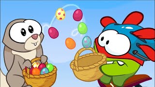 As Histórias do Om Nom ⭐ Ovos de Páscoa coloridos ⭐ Desenhos Animados [upl. by Htinek]