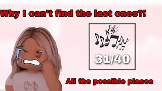 All the possible places to find music notes royale high [upl. by Manda870]