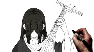 How To Draw Nakime  Step By Step  Demon Slayer [upl. by Aglo]