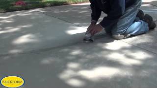 How to resurface cracked concrete with BRICKFORM Overlay [upl. by Delphina]