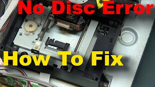 How to Fix CD or DVD Player No Disc Error  wont play cd [upl. by Ylac]